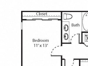 2 x 1 Floorplan 2 x 1 Floorplan at Riverwalk at Happy Valley, Happy Valley OR